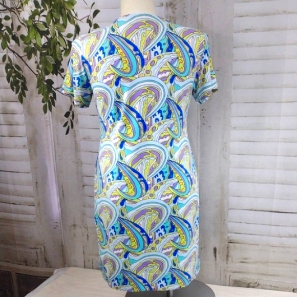 Lulu-B Colorful Patterned Dress Size L - Picture 5 of 10